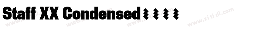 Staff XX Condensed字体转换